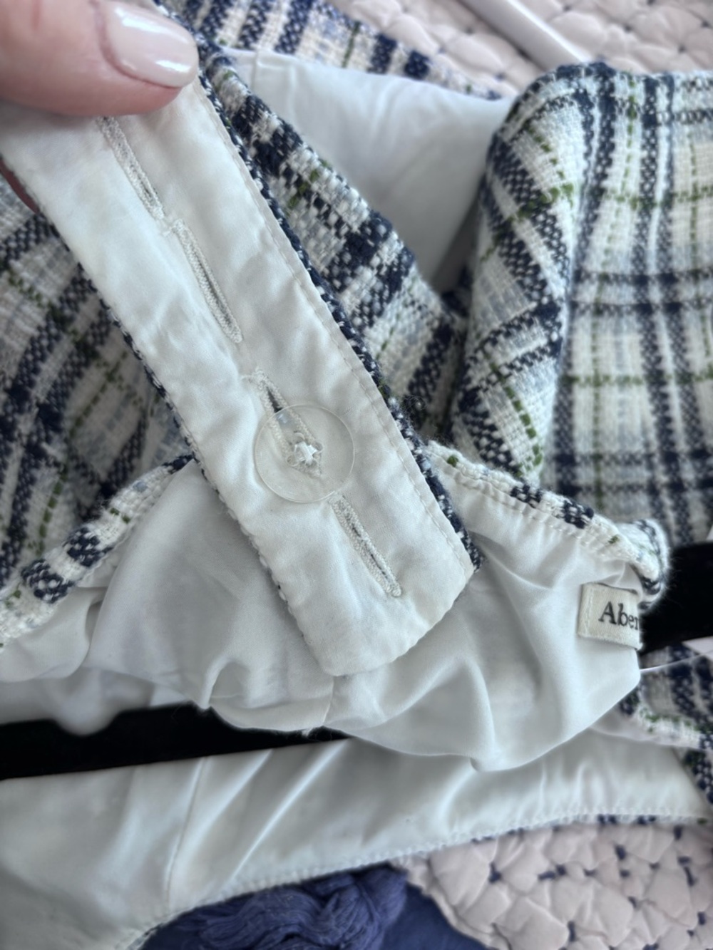 Abercrombie & Fitch Navy, White and Green Plaid Set - Picture 11 of 11